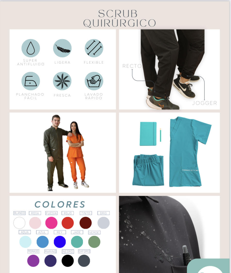 Scrub liso colores basicos 1 D