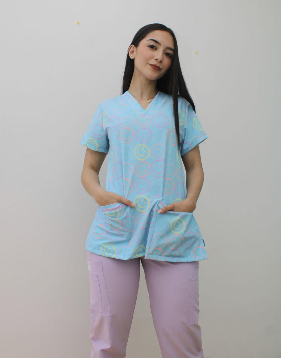 M Filipina Estampada Cuello V Estampados Creativos