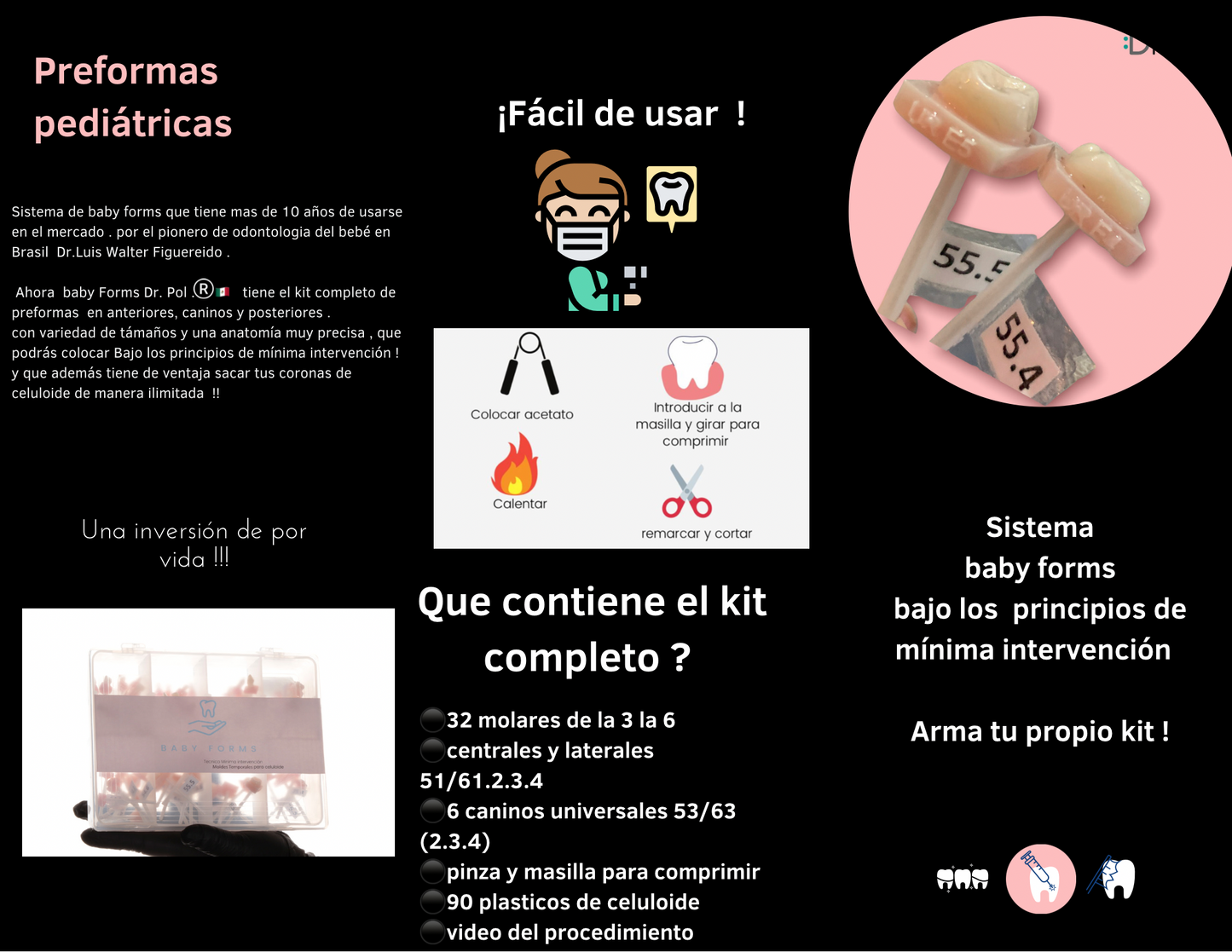 DRPOL babyforms kit de posteriores