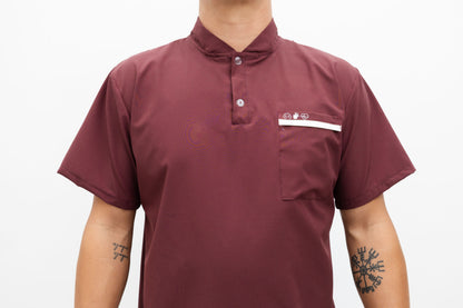 Scrub Liso Cuello Mao Colores Clásicos